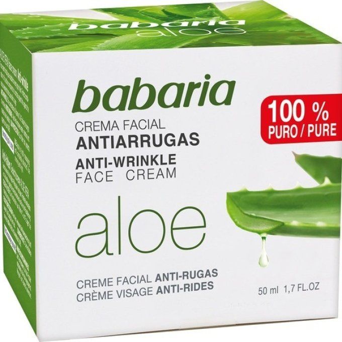 crème  visage anti- rides aloe vera 50 ml