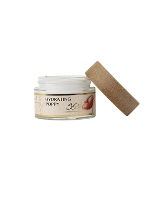 crème visage hydratante au coquelicot 50ml ingrid cosmétics