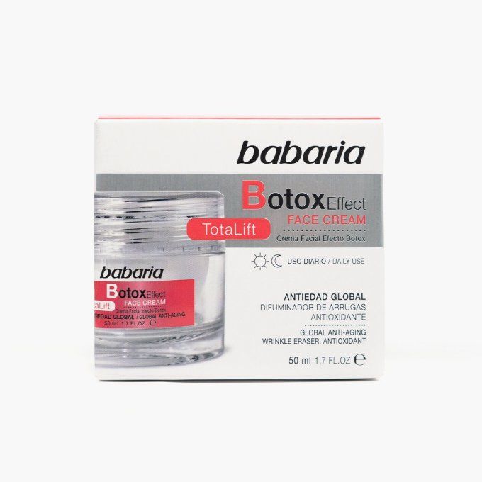 crème visage effet botox 50ml babaria