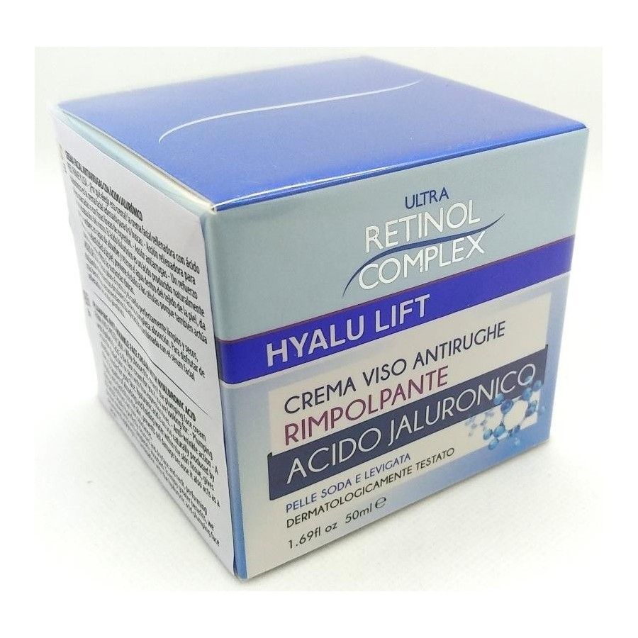 crème visage anti rides a l' acide hyaluronique  50 ml retinol complex