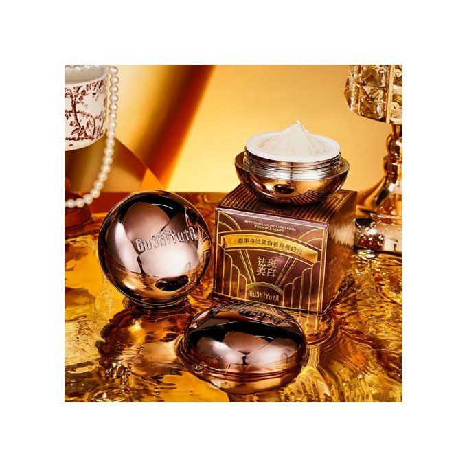 crème  visage éclaircissante de luxe soin 50 ml matin et soir  tous types de peaux