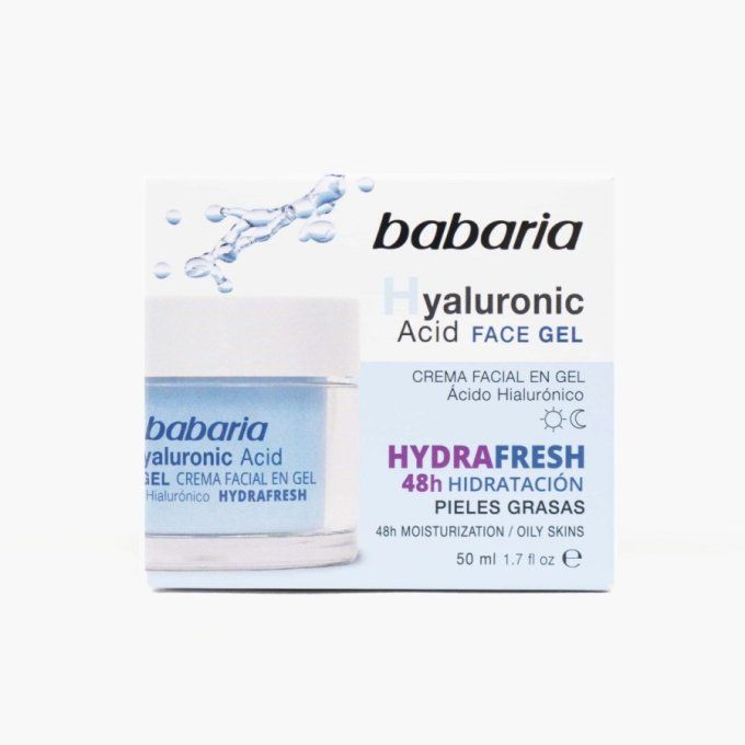 crème visage  hyaluronique  hidrafresh 50 ml babaria