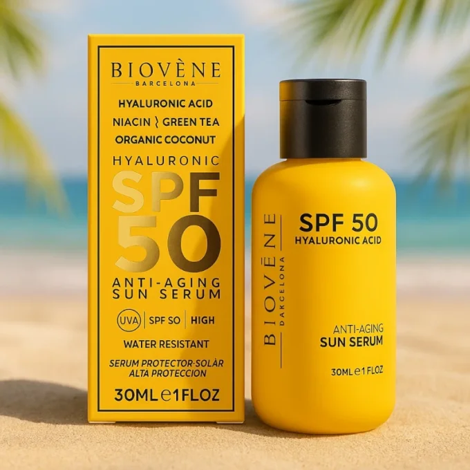sérum solaire anti-age spf 50  haut protection  30 ml