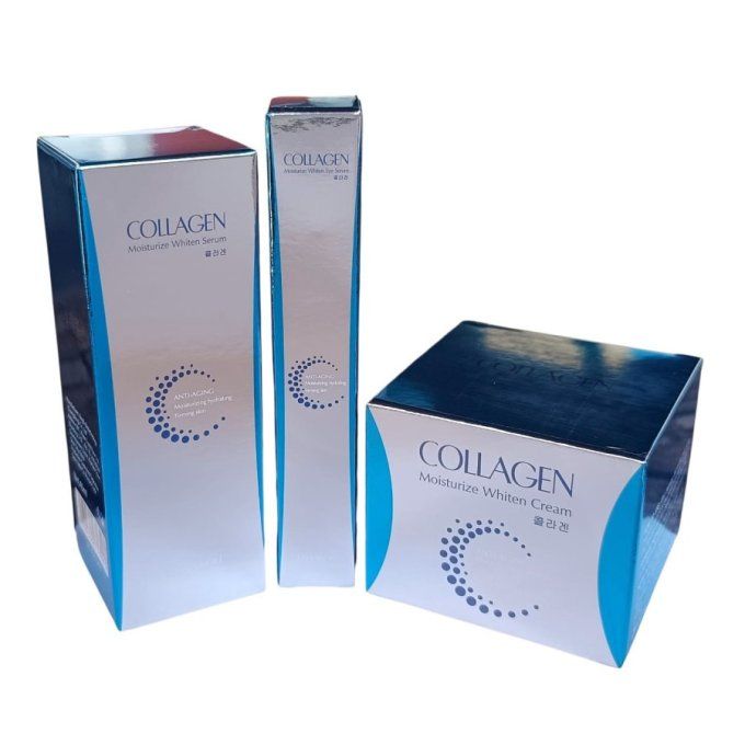 pack collagen crème visage 50g.crème contour des yeux 30ml serum visage 20g