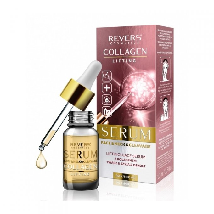serum liftant soin quotidien visage et cou collagène 10 ml   